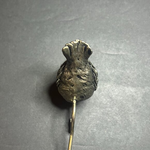 Vintage Unique Metal Bird & Dangling Pine Cone Hanging Christmas Ornament 8" - Picture 5 of 7